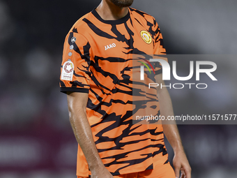 Khaled Abdelraouf Alzrigi of Umm Salal SC plays in the Ooredoo Qatar Stars League 24/25 match between Al-Sadd SC and Umm Salal SC at Jassim...