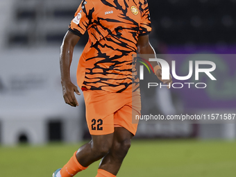 Edidiong Nigerian of Umm Salal SC plays in the Ooredoo Qatar Stars League 24/25 match between Al-Sadd SC and Umm Salal SC at Jassim bin Hama...