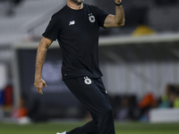 Al Sadd SC head coach Felix Sanchez Bas reacts during the Ooredoo Qatar Stars League 24/25 match between Al-Sadd SC and Umm Salal SC at Jass...