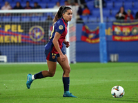 Francisca Nazareth plays during the match between FC Barcelona Women and Real Sociedad Women, corresponding to week 2 of the Liga F, at the...