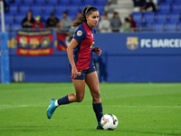 Francisca Nazareth plays during the match between FC Barcelona Women and Real Sociedad Women, corresponding to week 2 of the Liga F, at the...