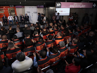 View inside Balderas station in Mexico City, Mexico, on September 13, 2024, during the reopening of the Isabel La Catolica and Balderas stat...