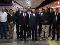 At the center, Marti Batres (left), head of the Mexico City government, and Zhang Run (right), His Excellency Ambassador of the People's Rep...