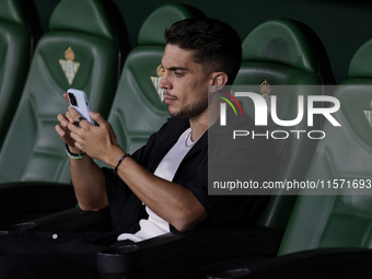 Marc Bartra of Real Betis during the La Liga EA Sports match between Real Betis and CD Leganes at Benito Villamarin in Seville, Spain, on Se...