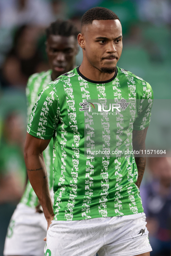 Natan Bernardo de Souza of Real Betis during the La Liga EA Sports match between Real Betis and CD Leganes at Benito Villamarin in Seville,...