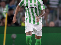 Natan Bernardo de Souza of Real Betis passes the ball during the La Liga EA Sports match between Real Betis and CD Leganes at Benito Villama...