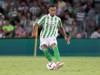 Natan Bernardo de Souza of Real Betis passes the ball during the La Liga EA Sports match between Real Betis and CD Leganes at Benito Villama...