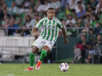 Natan Bernardo de Souza of Real Betis runs with the ball during the La Liga EA Sports match between Real Betis and CD Leganes at Benito Vill...