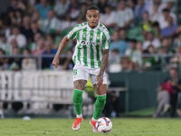 Natan Bernardo de Souza of Real Betis runs with the ball during the La Liga EA Sports match between Real Betis and CD Leganes at Benito Vill...