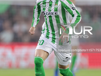 Giovani Lo Celso of Real Betis runs with the ball during the La Liga EA Sports match between Real Betis and CD Leganes at Benito Villamarin...