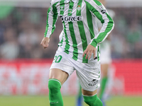 Giovani Lo Celso of Real Betis runs with the ball during the La Liga EA Sports match between Real Betis and CD Leganes at Benito Villamarin...