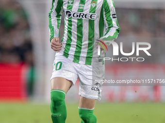 Giovani Lo Celso of Real Betis runs with the ball during the La Liga EA Sports match between Real Betis and CD Leganes at Benito Villamarin...