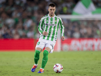 Giovani Lo Celso of Real Betis runs with the ball during the La Liga EA Sports match between Real Betis and CD Leganes at Benito Villamarin...