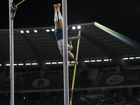 Armand Duplantis of Sweden competes in the Men's Pole Vault during the Wanda Diamond League 2024 final event, an athletics meeting. Armand G...