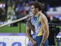 Armand Duplantis of Sweden competes in the Men's Pole Vault during the Wanda Diamond League 2024 final event, an athletics meeting. Armand G...