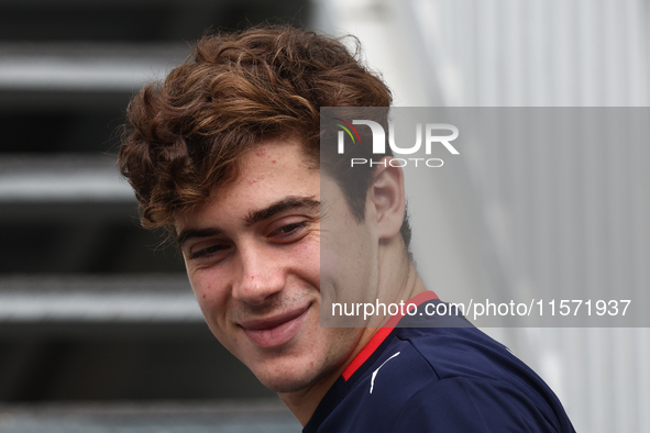 Franco Colapinto od Williams before first practice ahead of the Formula 1 Grand Prix of Azerbaijan at Baku City Circuit in Baku, Azerbaijan...