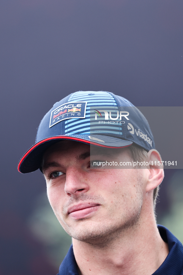 Max Verstappen of Red Bull Racing before first practice ahead of the Formula 1 Grand Prix of Azerbaijan at Baku City Circuit in Baku, Azerba...