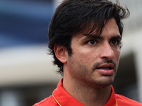 Carlos Sainz of Ferrari before first practice ahead of the Formula 1 Grand Prix of Azerbaijan at Baku City Circuit in Baku, Azerbaijan on Se...