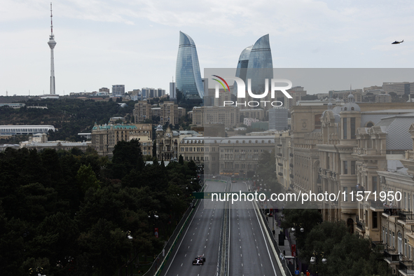 A view during first practice ahead of the Formula 1 Grand Prix of Azerbaijan at Baku City Circuit in Baku, Azerbaijan on September 13, 2024....