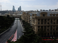 A view during first practice ahead of the Formula 1 Grand Prix of Azerbaijan at Baku City Circuit in Baku, Azerbaijan on September 13, 2024....