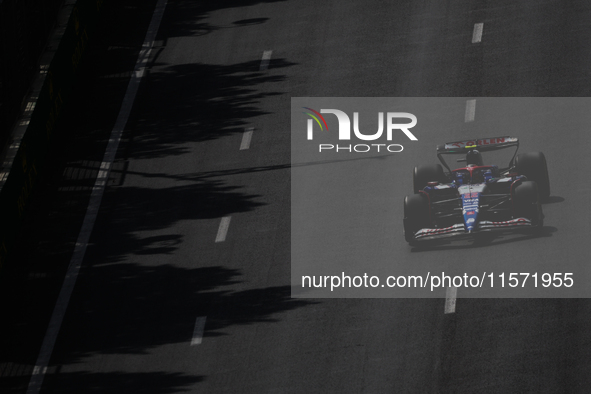 Yuki Tsunoda of RB during first practice ahead of the Formula 1 Grand Prix of Azerbaijan at Baku City Circuit in Baku, Azerbaijan on Septemb...