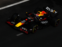 Max Verstappen of Red Bull Racing during first practice ahead of the Formula 1 Grand Prix of Azerbaijan at Baku City Circuit in Baku, Azerba...