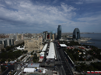 A view during first practice ahead of the Formula 1 Grand Prix of Azerbaijan at Baku City Circuit in Baku, Azerbaijan on September 13, 2024....