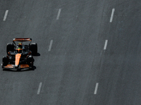 Lando Norris of McLaren during first practice ahead of the Formula 1 Grand Prix of Azerbaijan at Baku City Circuit in Baku, Azerbaijan on Se...