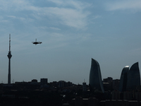 A view during first practice ahead of the Formula 1 Grand Prix of Azerbaijan at Baku City Circuit in Baku, Azerbaijan on September 13, 2024....