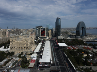 A view during first practice ahead of the Formula 1 Grand Prix of Azerbaijan at Baku City Circuit in Baku, Azerbaijan on September 13, 2024....