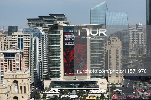 A view during first practice ahead of the Formula 1 Grand Prix of Azerbaijan at Baku City Circuit in Baku, Azerbaijan on September 13, 2024....