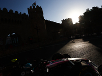 Pierre Gasly of Alpine during second practice ahead of the Formula 1 Grand Prix of Azerbaijan at Baku City Circuit in Baku, Azerbaijan on Se...