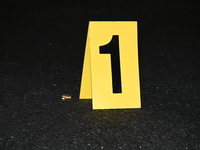 An evidence marker with a shell casing is at the scene. A 24-year-old man is shot and killed in Bronx, New York, United States, on September...