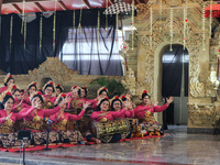 Pendet and Puspanjali dancers, accompanied by the Gong Kebyar art, enlivened the Pujawali ceremonies at the Parahyangan Agung Jagatkartta Te...