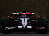 Yuki Tsunoda of RB during third practice ahead of the Formula 1 Grand Prix of Azerbaijan at Baku City Circuit in Baku, Azerbaijan on Septemb...