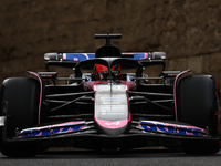 Esteban Ocon of Alpine during third practice ahead of the Formula 1 Grand Prix of Azerbaijan at Baku City Circuit in Baku, Azerbaijan on Sep...