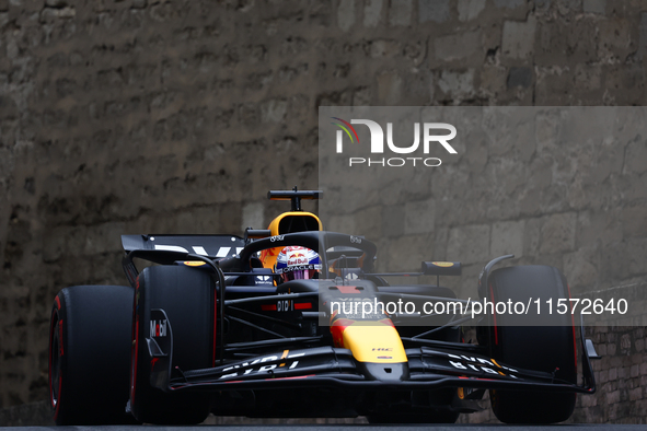 Max Verstappen of Red Bull Racing during third practice ahead of the Formula 1 Grand Prix of Azerbaijan at Baku City Circuit in Baku, Azerba...