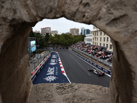 Nico Hulkenberg of Haas during third practice ahead of the Formula 1 Grand Prix of Azerbaijan at Baku City Circuit in Baku, Azerbaijan on Se...