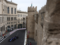 Franco Colapinto of Williams during third practice ahead of the Formula 1 Grand Prix of Azerbaijan at Baku City Circuit in Baku, Azerbaijan...