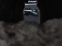 George Russell of Mercedes during third practice ahead of the Formula 1 Grand Prix of Azerbaijan at Baku City Circuit in Baku, Azerbaijan on...