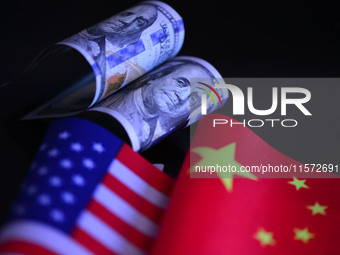 A photo taken in Fuyang, China, on September 14, 2024, shows U.S. dollars. (