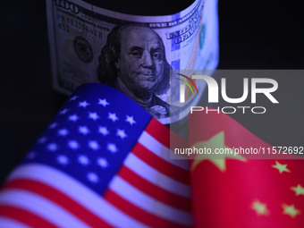 A photo taken in Fuyang, China, on September 14, 2024, shows U.S. dollars. (