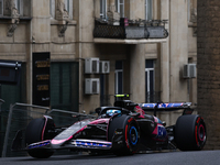 Pierre Gasly of Alpine during third practice ahead of the Formula 1 Grand Prix of Azerbaijan at Baku City Circuit in Baku, Azerbaijan on Sep...