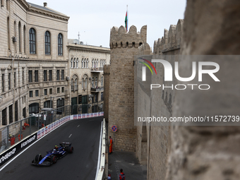 Franco Colapinto of Williams during third practice ahead of the Formula 1 Grand Prix of Azerbaijan at Baku City Circuit in Baku, Azerbaijan...