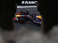 Max Verstappen of Red Bull Racing during third practice ahead of the Formula 1 Grand Prix of Azerbaijan at Baku City Circuit in Baku, Azerba...