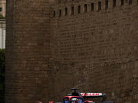 Daniel Ricciardo of RB during third practice ahead of the Formula 1 Grand Prix of Azerbaijan at Baku City Circuit in Baku, Azerbaijan on Sep...