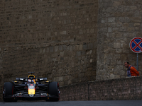 Max Verstappen of Red Bull Racing during third practice ahead of the Formula 1 Grand Prix of Azerbaijan at Baku City Circuit in Baku, Azerba...