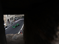 Zhou Guanyu of Kick Sauber during third practice ahead of the Formula 1 Grand Prix of Azerbaijan at Baku City Circuit in Baku, Azerbaijan on...