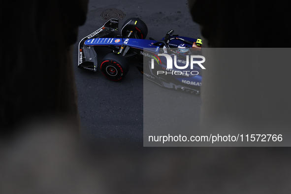 Franco Colapinto of Williams during third practice ahead of the Formula 1 Grand Prix of Azerbaijan at Baku City Circuit in Baku, Azerbaijan...