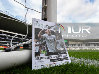 General view inside Pride Park, home to Derby County during the Sky Bet Championship match between Derby County and Cardiff City in Derby, E...